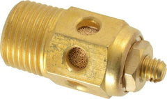 PRO-SOURCE - 3/8 Male NPT, 11/16" Hex, 1-5/8" OAL, Speed Control Muffler - 300 Max psi, 40 CFM, Brass - Americas Tooling