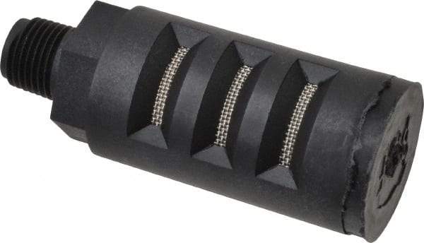 PRO-SOURCE - 1/8 Male NPT, 5/8" Hex, 2-7/64" OAL, Muffler - 150 Max psi, Glass Filled Nylon - Americas Tooling