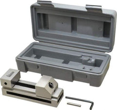 Gibraltar - 1-31/32" Jaw Width, 65mm Jaw Opening Capacity, 0.984" Jaw Height, Toolmaker's Vise - Flat Jaw, 0.003" Parallelism, 0.005" Squareness, 135mm OAL x 1.97" OAH - Americas Tooling