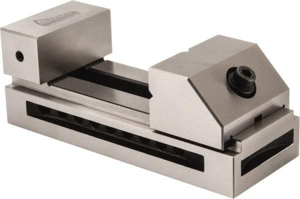 Gibraltar - 2-7/8" Jaw Width, 4" Jaw Opening Capacity, 1.38" Jaw Height, Toolmaker's Vise - Flat Jaw, 0.003" Parallelism, 0.005" Squareness, 185mm OAL x 2.756" OAH - Americas Tooling