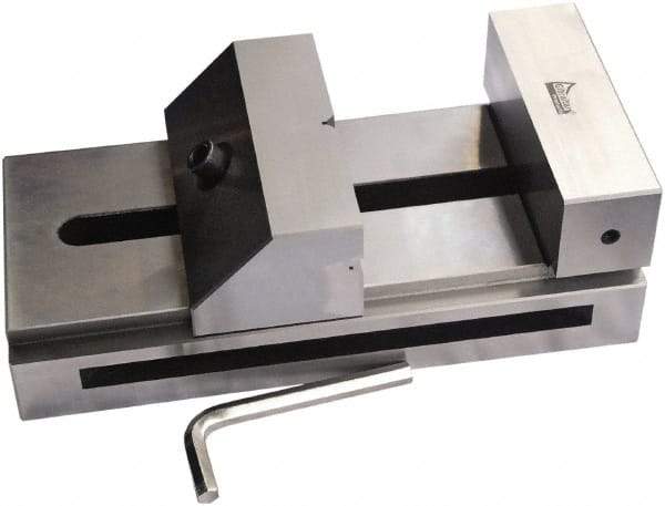 Gibraltar - 5-29/32" Jaw Width, 7" Jaw Opening Capacity, 1.969" Jaw Height, Toolmaker's Vise - Flat Jaw, 0.00012" Parallelism, 0.0002" Squareness, 300mm OAL x 3-15/16" OAH - Americas Tooling