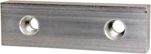 Gibraltar - 8" Wide x 2-1/2" High x 1-1/4" Thick, Flat/No Step Vise Jaw - Soft, Aluminum, Fixed Jaw, Compatible with 8" Vises - Americas Tooling