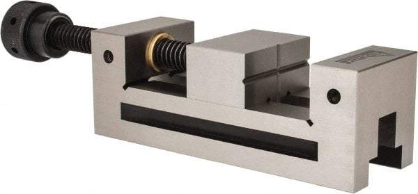 Gibraltar - 2-7/8" Jaw Width, 3-7/8" Jaw Opening Capacity, 1-3/8" Jaw Height, Toolmaker's Vise - Flat Jaw, 0.00012" Parallelism, 0.0002" Squareness, 254mm OAL x 3-29/32" OAH - Americas Tooling