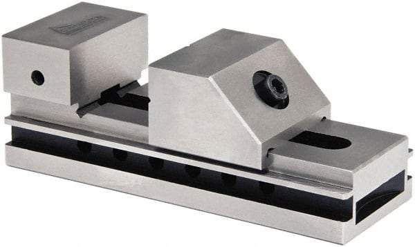 Gibraltar - 1-31/32" Jaw Width, 2-1/2" Jaw Opening Capacity, 1" Jaw Height, Toolmaker's Vise - Flat Jaw, 0.0002" Parallelism, 0.0003" Squareness, 5-1/2" OAL x 2" OAH - Americas Tooling