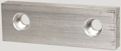 Gibraltar - 6" Wide x 2" High x 3/4" Thick, Flat/No Step Vise Jaw - Soft, Aluminum, Fixed Jaw, Compatible with 6" Vises - Americas Tooling