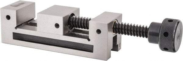 Gibraltar - 1-31/32" Jaw Width, 2-1/2" Jaw Opening Capacity, 1" Jaw Height, Toolmaker's Vise - Flat Jaw, 0.0002" Parallelism, 0.0002" Squareness, 6" OAL x 2.11" OAH - Americas Tooling