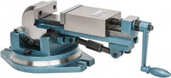 Gibraltar - 4" Jaw Width, 4-11/64" Jaw Opening Capacity, 3-Way Angle Swivel Machine Vise - Manual Operation, 1 Station, 20" Long x 7.28" High x 1-1/2" Deep, Cast Iron - Americas Tooling