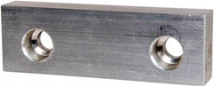 Gibraltar - 4" Wide x 1-1/4" High x 5/8" Thick, Flat/No Step Vise Jaw - Soft, Aluminum, Fixed Jaw, Compatible with 4" Vises - Americas Tooling