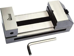 Gibraltar - 3-15/32" Jaw Width, 5" Jaw Opening Capacity, 1.57" Jaw Height, Toolmaker's Vise - Flat Jaw, 0.003" Parallelism, 0.005" Squareness, 195mm OAL x 3-5/32" OAH - Americas Tooling