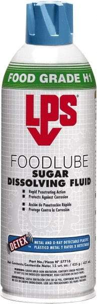 LPS - 15 oz Aerosol Spray Lubricant - Clear, 41°F to 203°F, Food Grade - Americas Tooling