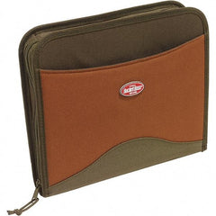 Bucket Boss - 11 Pocket Brown & Green Polyester Contractor's Portfolio - 15" Wide x 4" Deep x 12" High - Americas Tooling