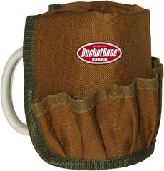 Bucket Boss - 12 Pocket General Purpose Holster - Polyester, Brown & Green - Americas Tooling