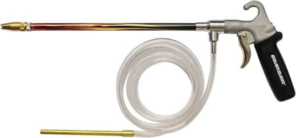 Guardair - 120 Max psi Brass Syphon Spray Gun - 1/4 NPT Inlet, 12" Tube Length, Aluminum Body/Brass Nozzle - Americas Tooling