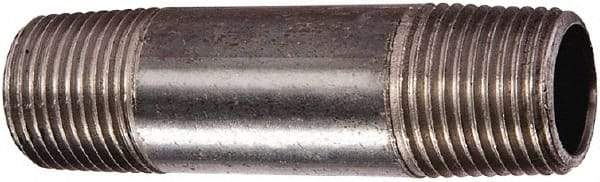 Value Collection - Schedule 80, 1" Diam x 4-1/2" Long Black Pipe Nipple - Seamless - Americas Tooling