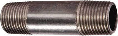 Value Collection - Schedule 80, 1" Diam x 9" Long Black Pipe Nipple - Seamless - Americas Tooling