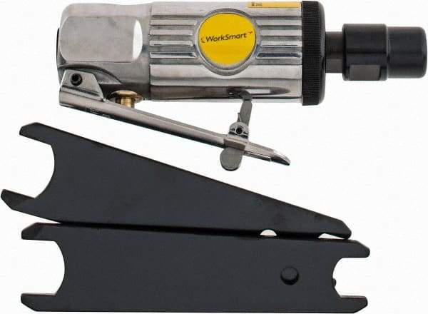 Value Collection - 1/4" Collet, Straight Handle, Air Straight Die Grinder - 25,000 RPM, Front Exhaust, 4 CFM, 0.3 hp, 90 psi, 1/4 NPT Inlet - Americas Tooling