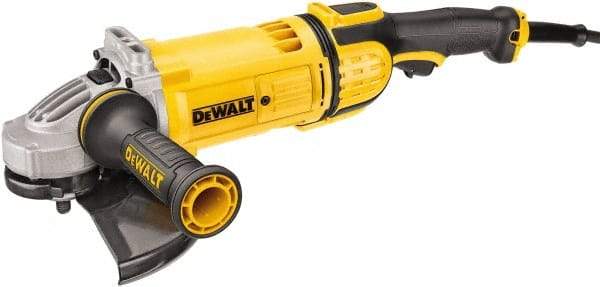 DeWALT - 9" Wheel Diam, 6,500 RPM, Corded Angle & Disc Grinder - 5/8-11 Spindle, 120 Volts - Americas Tooling