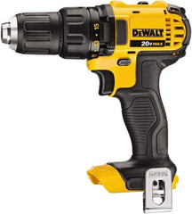 DeWALT - 20 Volt 1/2" Chuck Pistol Grip Handle Cordless Drill - 0-600 & 0-2000 RPM, Keyless Chuck, Reversible, Lithium-Ion Batteries Not Included - Americas Tooling