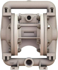 Versa-Matic - 1/2" NPT, Air Operated Diaphragm Pump - PTFE Diaphragm, Stainless Steel Housing - Americas Tooling