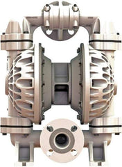 Versa-Matic - 1-1/4 \x96 1-1/2 NPT, Air Operated Diaphragm Pump - Santoprene Diaphragm, Polypropylene Housing - Americas Tooling