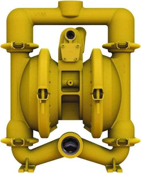 Versa-Matic - 1-1/4 \x96 1-1/2 NPT, Air Operated Diaphragm Pump - Santoprene Diaphragm, Aluminum Housing - Americas Tooling