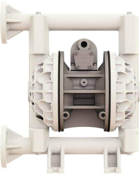 Versa-Matic - 1" NPT, Air Operated Diaphragm Pump - Buna-N Diaphragm, Polypropylene Housing - Americas Tooling