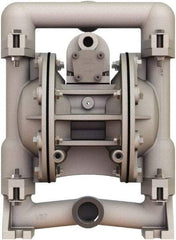 Versa-Matic - 1" NPT, Air Operated Diaphragm Pump - Buna-N Diaphragm, Aluminum Housing - Americas Tooling