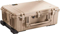 Pelican Products, Inc. - 20-15/32" Wide x 12-29/64" High, Clamshell Hard Case - Tan, Polyethylene - Americas Tooling