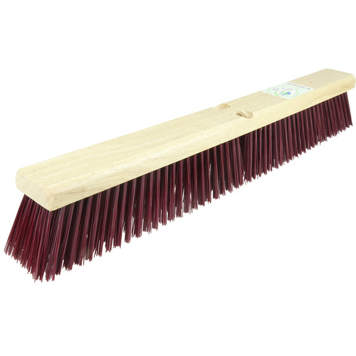 24″ Green Works Sweep, Coarse Maroon Fill with Rubberwood Block - Americas Tooling