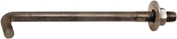 Value Collection - 3/4-10, 15" OAL Bent Anchor Bolt - Grade 2 Steel - Americas Tooling