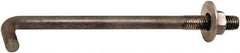 Value Collection - 3/4-10, 15" OAL Bent Anchor Bolt - Grade 2 Steel - Americas Tooling