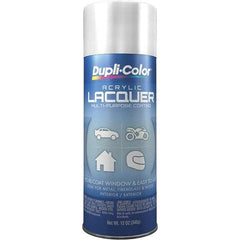 Dupli-Color - White, Gloss, Lacquer Spray Paint - 12 to 14 Sq Ft per Can, 12 oz Container - Americas Tooling