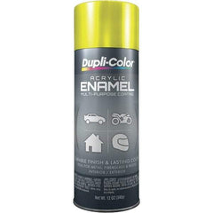 Dupli-Color - Chrome Yellow, Metallic, Acrylic Enamel Spray Paint - 12 to 14 Sq Ft per Can, 12 oz Container - Americas Tooling