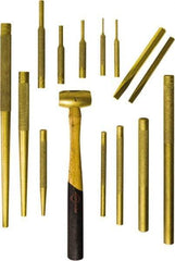 Mayhew - 15 Piece Punch & Chisel Set - 3/8 to 1/2" Chisel, 1/8 to 3/4" Punch, Round Shank - Americas Tooling