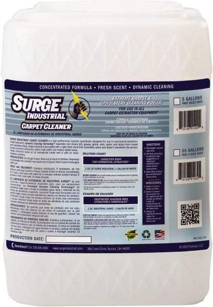 Surge Industrial - 5 Gal Container Carpet Cleaner - Light Citrus Scent, Use on Carpet & Upholstery - Americas Tooling