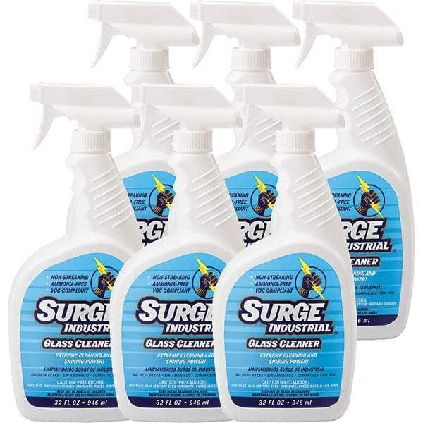 Surge Industrial - 32 oz Spray Bottle Light Citrus Glass Cleaner - Use on Glass - Americas Tooling