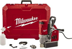 Milwaukee Tool - 1-5/8" Chuck, 5.125" Travel, Portable Electromagnetic Drill Press - 470-730 RPM, 13 Amps, 2.3 hp, 1750 Watts - Americas Tooling