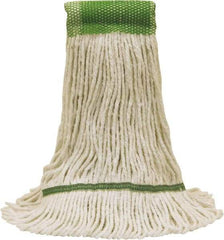 O-Cedar - 5" Green Head Band, Medium Blended Fiber Loop End Mop Head - 4 Ply - Americas Tooling