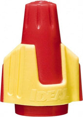 Ideal - 2, 18 to 4, 10 AWG, 600 Volt, Flame Retardant, Wing Twist on Wire Connector - Red & Yellow, 221°F - Americas Tooling