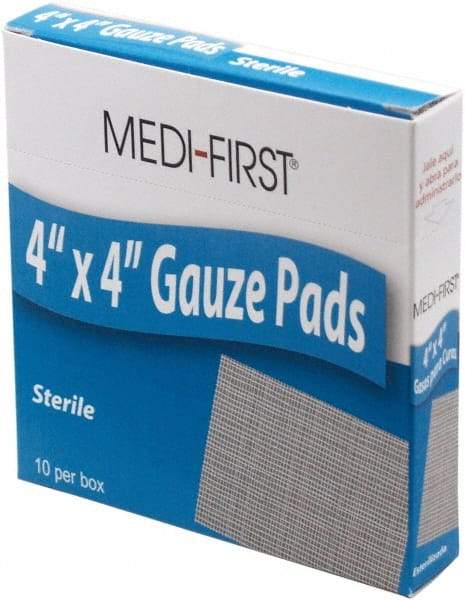 Medique - 4" Long x 4" Wide, General Purpose Pad - White, Gauze Bandage - Americas Tooling