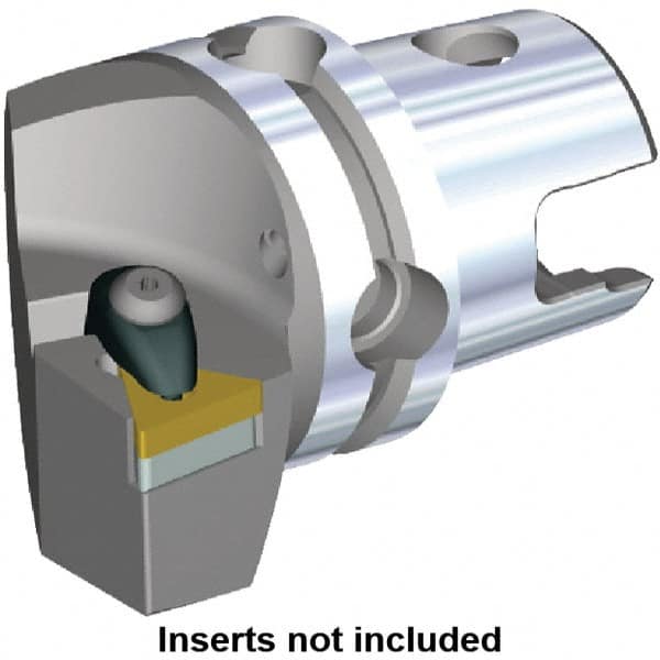 Kennametal - Right Hand Cut, Size KM40, TN.. Insert Compatiblity, Modular Turning & Profiling Cutting Unit Head - 27mm Ctr to Cutting Edge, 45mm Head Length, Through Coolant, Series Kenclamp - Americas Tooling