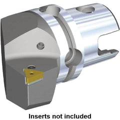 Kennametal - Left Hand Cut, Size KM40, TN.. Insert Compatiblity, Modular Turning & Profiling Cutting Unit Head - 27mm Ctr to Cutting Edge, 40mm Head Length, Through Coolant, Series Kenlever - Americas Tooling