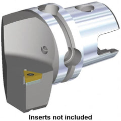 Kennametal - Right Hand Cut, Size KM40, TC.. Insert Compatiblity, Modular Turning & Profiling Cutting Unit Head - 27mm Ctr to Cutting Edge, 40mm Head Length, Through Coolant, Series S-Clamping - Americas Tooling