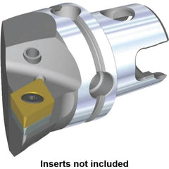 Kennametal - Left Hand Cut, Size KM40, DC.. Insert Compatiblity, Internal or External Modular Turning & Profiling Cutting Unit Head - 27mm Ctr to Cutting Edge, 40mm Head Length, Through Coolant, Series S-Clamping - Americas Tooling