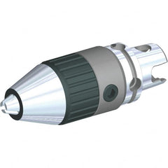 Kennametal - 3 to 16mm Capacity, Integral Shank Drill Chuck - Keyed, Modular Connection, 56mm Sleeve Diam, 106mm Open Length - Exact Industrial Supply