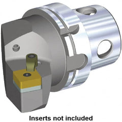 Kennametal - Right Hand Cut, Size KM4X100, SN.. Insert Compatiblity, Modular Turning & Profiling Cutting Unit Head - 58mm Ctr to Cutting Edge, 100mm Head Length, Through Coolant - Americas Tooling