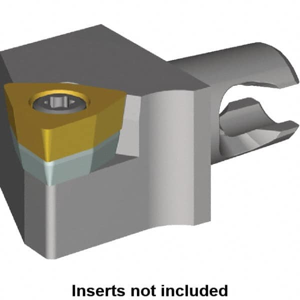 Kennametal - Right Hand Cut, Size KM12, WC.. Insert Compatiblity, Modular Turning & Profiling Cutting Unit Head - 8mm Ctr to Cutting Edge, 15mm Head Length, Series KM Micro - Americas Tooling