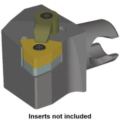 Kennametal - Right Hand Cut, Size KM20, WN.. Insert Compatiblity, Modular Turning & Profiling Cutting Unit Head - 12.5mm Ctr to Cutting Edge, 25mm Head Length, Series KM Mini - Americas Tooling