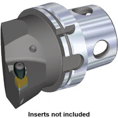 Kennametal - Left Hand Cut, Size KM40, DN.. Insert Compatiblity, Internal or External Modular Turning & Profiling Cutting Unit Head - 27mm Ctr to Cutting Edge, 45mm Head Length, Through Coolant, Series Kenclamp - Americas Tooling