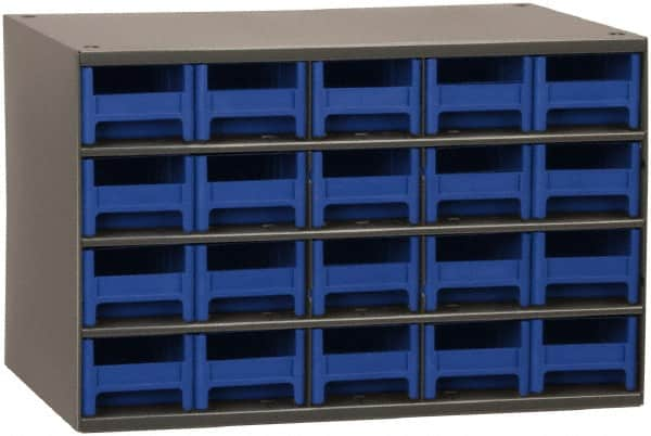 Akro-Mils - 20 Drawer, Small Parts Cabinet - 11" Deep x 17" Wide x 11" High - Americas Tooling